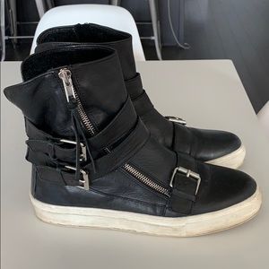 Zara black boot sneakers